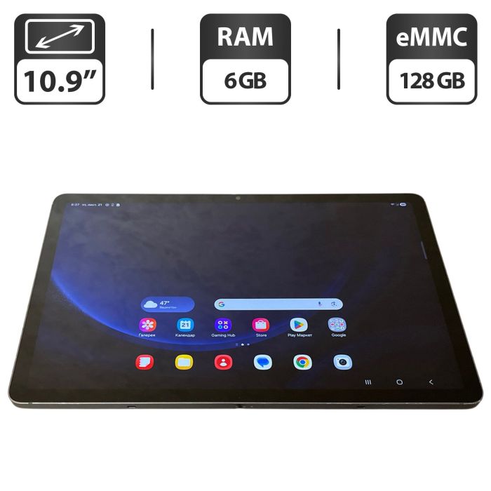 Планшет Б-клас Samsung Galaxy Tab S9 FE (SM-X518U) / 10.9" (2304x1440) TFT / Samsung Exynos 1380 (8 ядер по 2.4 GHz) / 6 GB RAM / 128 GB Memory / Mali-G68 MP5 б/в - зображення 1