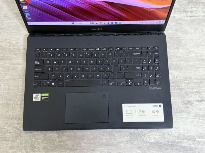 Ігровий ультрабук Asus VivoBook 15 K571LI-PB71 / 15" (1920x1080) IPS / Intel Core i7-10750H (6 (12) ядер по 2,6 - 5,0 ГГц) / 16 ГБ DDR4 / 256 ГБ SSD + 1000 ГБ HDD / nVidia GeForce GTX 1650 Ti, 4 ГБ GDDR6, 128-біт / WebCam / Win 11 Home б/в - зображення 9