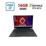 Ігровий ноутбук HP Omen 16-ae0001nr / 16.1" (1920x1080) IPS / Intel Core i7-14700HX (20 (28) ядер по 1,5 - 5,5 ГГц) / 16 ГБ DDR5 / 512 ГБ SSD / nVidia GeForce RTX 4070, 8 ГБ GDDR6, 128-bit / WebCam б/в
