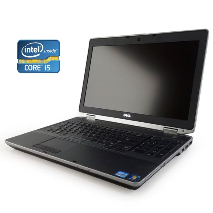 Ноутбук Б-клас Dell Latitude E6530 / 15,6" (1366x768) TN / Intel Core i5-3340M (2 (4) ядра по 2,7 - 3,4 ГГц) / 8 ГБ DDR3 / 120 ГБ SSD / Intel HD Graphics 4000 / Веб-камера / DVD-RW / АКБ не тримає заряд б/в - зображення 1