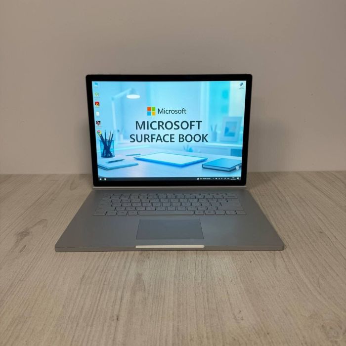 Ігровий ультрабук-трансформер Б-класу Microsoft Surface Book 2 / 15.0" (3240x2160) IPS Touch / Intel Core i7-8650U (4 (8) ядра по 1.9 - 4.2 GHz) / 16 GB DDR3 / 1000 GB SSD NVMe / nVidia GeForce GTX 1060, 6 GB GDDR5, 192-bit / WebCam б/в - зображення 2