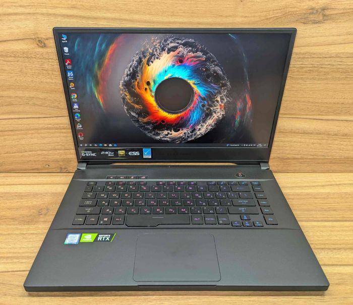 Ігровий ноутбук Asus Zephyrus S GX 502GW / 15,6" (1920x1080) IPS / Intel Core i7-9750H (6 (12) ядер по 2,6 - 4,5 ГГц) / 16 ГБ DDR4 / 1000 ГБ SSD / nVidia GeForce RTX 2070, 8 ГБ GDDR6, 256-біт / HDMI / Windows 10 б/в - зображення 2