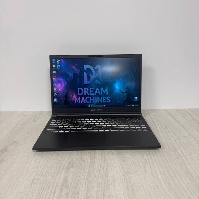 Ігровий ноутбук Б-класу Dream Machines GM5AGEE / 15,6" (1920x1080) IPS / Intel Core i5-12450H (8 (12) ядер по 3,3 - 4,4 ГГц) / 16 ГБ DDR5 / 512 ГБ SSD / nVidia GeForce RTX 3050, 4 ГБ GDDR6, 128-біт / WebCam б/в - зображення 2