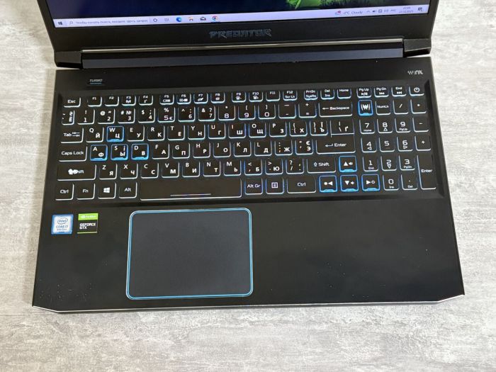 Ігровий ноутбук Б-класу Acer Predator Helios 300 PH315-52-78VL / 15.6" (1920x1080) IPS / Intel Core i7-9750H (6 (12) ядер по 2.6 - 4.5 GHz) / 16 GB DDR4 / 1000 GB SSD / nVidia GeForce GTX 1660 Ti, 6 GB GDDR6, 192-bit / WebCam / Win 10 б/в - зображення 9