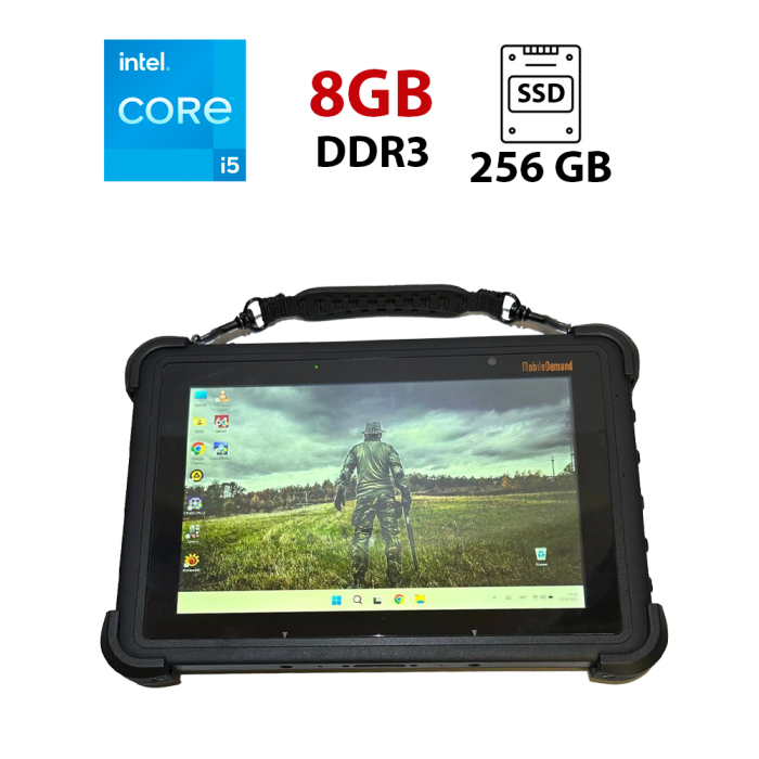 Захищений планшет MobileDemand XTablet T1180 / 10.1" (1920x1200) IPS Touch / Intel Core i5-8200Y (2 (4) ядра по 1.3 - 3.9 GHz) / 8 GB DDR3 / 256 GB SSD / Intel HD Graphics 620 / WebCam б/в - зображення 1