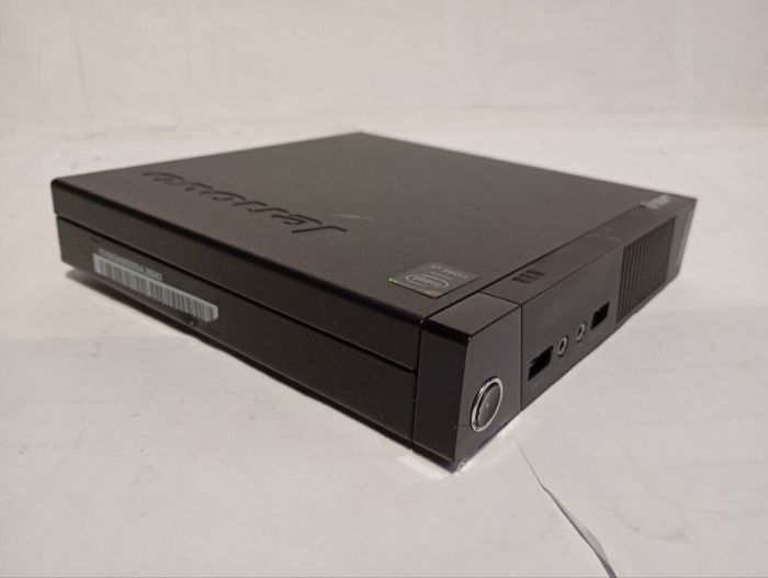 Неттоп Б-клас Lenovo ThinkCentre M93p Tiny USFF / Intel Core i5-4570S (4 ядра по 2.9 - 3.6 GHz) / 16 GB DDR3 / 256 GB SSD / Intel HD Graphics 4600 б/в - зображення 3