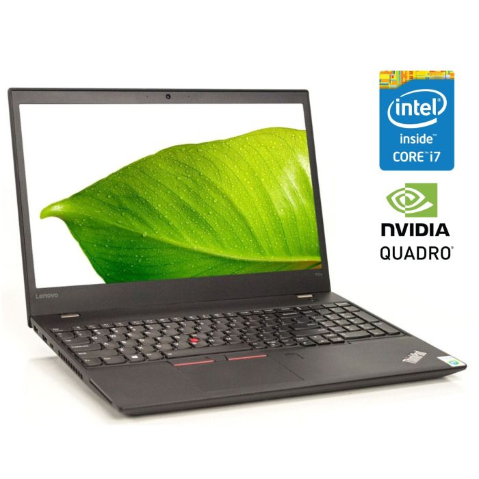 Мобільна робоча станція Lenovo ThinkPad P51s / 15,6" (1920x1080) IPS / Intel Core i7-7500U (2 (4) ядра по 2,7 - 3,5 ГГц) / 16 ГБ DDR4 / 512 ГБ SSD NVMe / nVidia Quadro M520, 2 ГБ GDDR5, 64-біт / WebCam / Win 10 Pro / 2 АКБ б/в - зображення 1