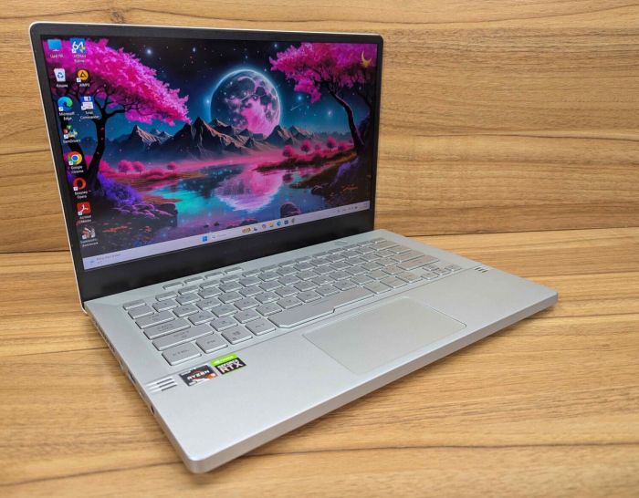 Ігровий ноутбук Asus ROG Zephyrus G14 GA401IV / 14" (1920x1080) IPS / AMD Ryzen 7 4800HS (8 (16) ядер по 2,9 - 4,2 ГГц) / 24 ГБ DDR4 / 1000 ГБ SSD / nVidia GeForce RTX 2060, 6 ГБ GDDR6, 192-біт / HDMI / Windows 11 б/в - зображення 4