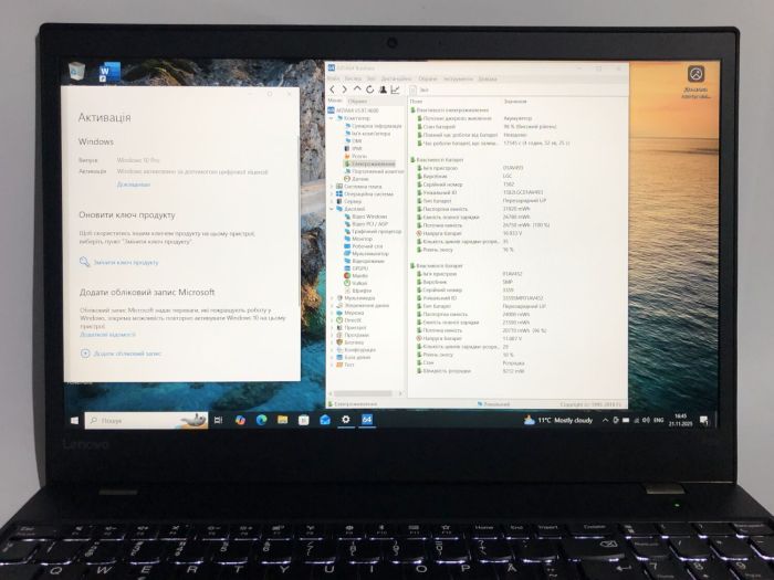 Мобільна робоча станція Lenovo ThinkPad P51s / 15,6" (1920x1080) IPS / Intel Core i7-7500U (2 (4) ядра по 2,7 - 3,5 ГГц) / 16 ГБ DDR4 / 512 ГБ SSD NVMe / nVidia Quadro M520, 2 ГБ GDDR5, 64-біт / WebCam / Win 10 Pro / 2 АКБ б/в - зображення 10