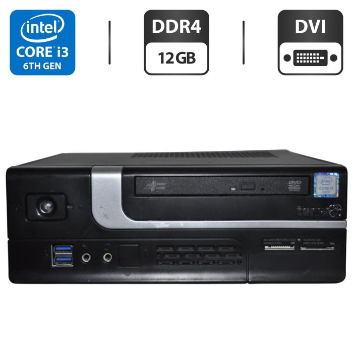 Комп'ютер Terra SFF / Intel Core i3-6320 (2 (4) ядра по 3.90 GHz) / 12 GB DDR4 / 500 GB HDD / Intel HD Graphics 530 / DVD-ROM / Windows 10 Pro б/в - изображение 1