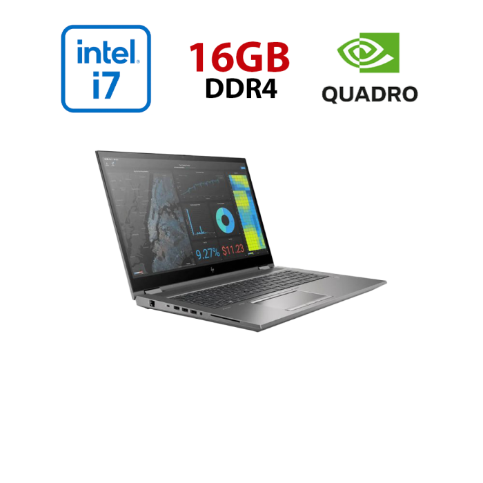 Мобільна робоча станція HP Zbook Fury 17 G7 / 17,3" (1920x1080) IPS / Intel Core i7-10750H (6 (12) ядер по 2,6 - 5,0 ГГц) / 16 ГБ DDR4 / 480 ГБ SSD / nVidia Quadro RTX 3000, 6 ГБ GDDR6, 192-біт / WebCam б/в - зображення 1