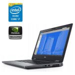 Мобільна робоча станція Dell Precision 7530 / 15,6" (1920x1080) IPS / Intel Core i7-8850H (6 (12) ядер по 2,6 - 4,3 ГГц) / 32 ГБ DDR4 / 128 ГБ SSD + 512 ГБ SSD / nVidia Quadro P1000, 4 ГБ GDDR5, 128-біт / WebCam б/в