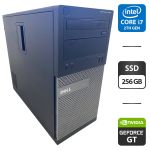 Комп'ютер Dell OptiPlex 390 Tower / Intel Core i7-2600 (4 (8) ядра по 3,4 - 3,8 ГГц) / 16 ГБ DDR3 / 256 ГБ SSD / nVidia GeForce GT 530, 2 ГБ GDDR3, 64-біт / DVD-ROM б/в