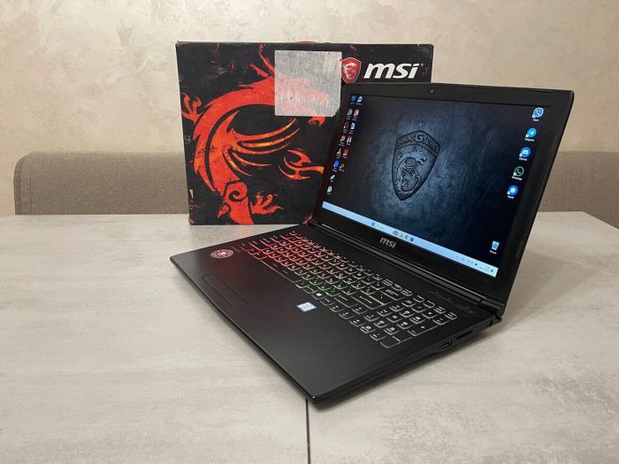 Ігровий ноутбук MSI GP62MVR 7RFX Leopard Pro / 15,6" (1920x1080) IPS / Intel Core i7-7700HQ (4 (8) ядра по 2,8 - 3,8 ГГц) / 16 ГБ DDR4 / 256 ГБ SSD + 1000 ГБ HDD / nVidia GeForce GTX 1060, 6 ГБ GDDR5, 192-біт / WebCam б/в - зображення 6