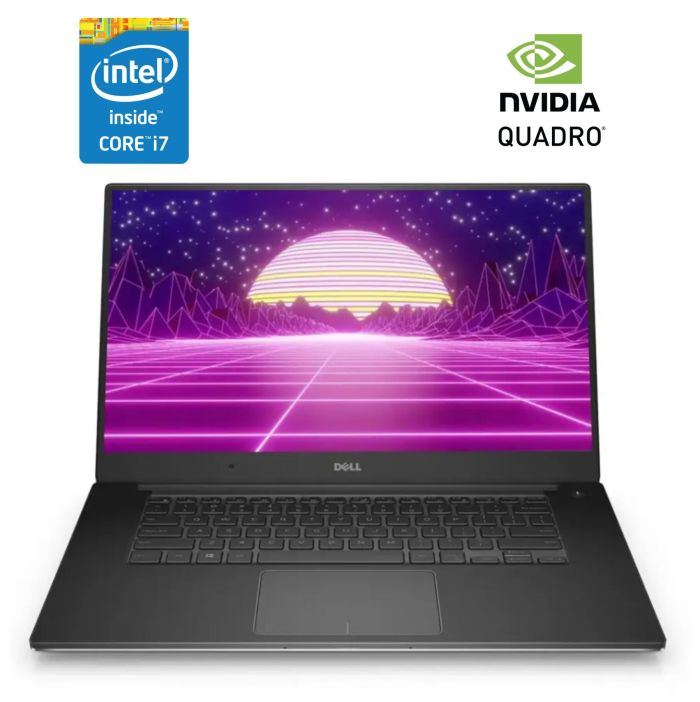 Мобільна робоча станція Б-класу Dell Precision 5510 / 15,6" (3840x2160) IPS Touch / Intel Core i7-6820HQ (4 (8) ядра по 2,7 - 3,6 ГГц) / 16 ГБ DDR4 / 256 ГБ SSD / nVidia Quadro M1000M, 2 ГБ GDDR5, 128-біт / WebCam / Win 10 Pro б/в - зображення 1