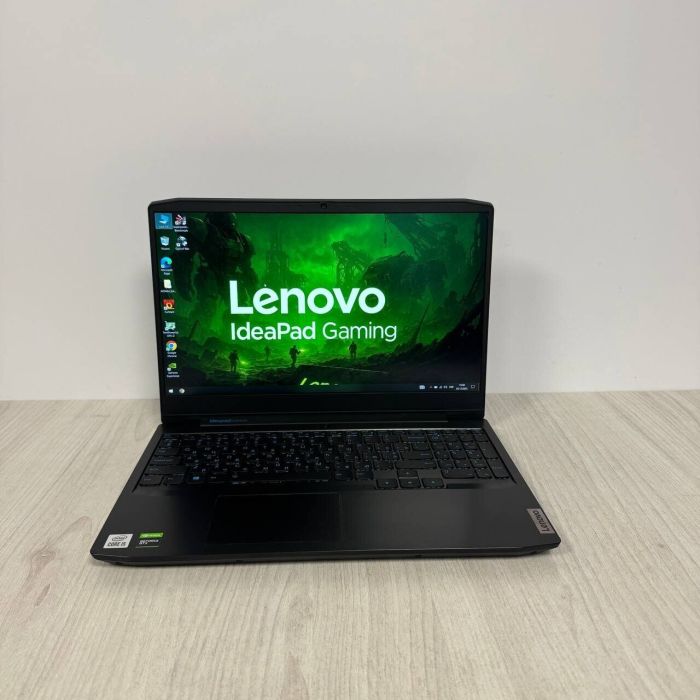 Ігровий ноутбук Б-класу Lenovo Gaming 3 15IMH05 / 15,6" (1920x1080) IPS / Intel Core i5-10300H (4 (8) ядра по 2,5 - 4,5 ГГц) / 8 ГБ DDR4 / 256 ГБ SSD / nVidia GeForce GTX 1650 TI, 4 ГБ GDDR6, 128-біт / WebCam б/в - изображение 2