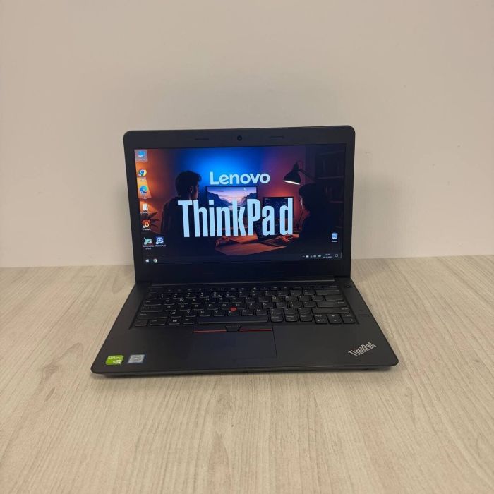 Ноутбук Lenovo ThinkPad E470 / 14" (1920×1080) IPS / Intel Core i7-7500U (2 (4) ядра по 2.7 - 3.5 GHz) / 8 GB DDR4 / 128 GB SSD / nVidia GeForce 940MX, 2 GB GDDR5, 64-bit / WebCam б/в - зображення 2