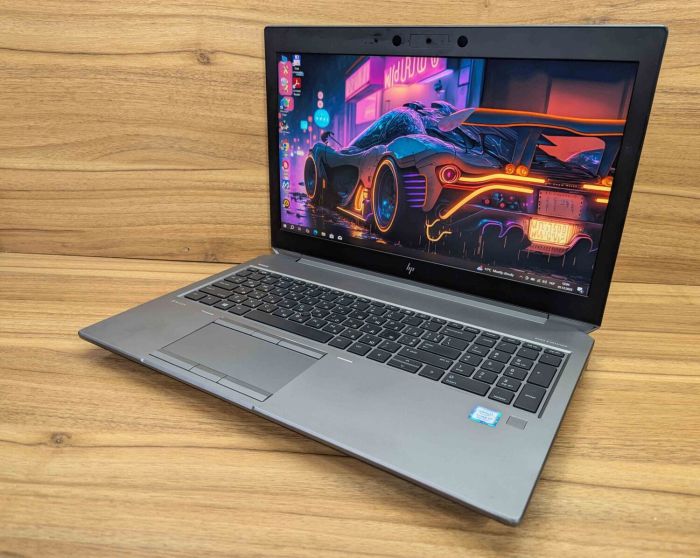 Мобільна робоча станція класу B HP zBook 15 G6 / 15,6" (1920x1080) IPS / Intel Core i7-9750H (6 (12) ядер по 2,6 - 4,5 ГГц) / 16 ГБ DDR4 / 480 ГБ SSD + 128 ГБ SSD / nVidia Quadro T2000, 4 ГБ GDDR5, 128-біт / Веб-камера / Сканер відбитків пальців / Win б/в - зображення 5