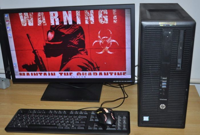 Комплект ПК: комп'ютер HP EliteDesk 800 G2 Tower / Intel Core i5-6500 (4 ядра по 3,2 - 3,6 ГГц) / 16 ГБ DDR4 / 240 ГБ SSD / nVidia GeForce GT 740, 4 ГБ GDDR3, 128-біт / Windows 11 Pro + Монітор Б-клас Acer B243HL / 24" (1920x1080) TN б/в - зображення 2