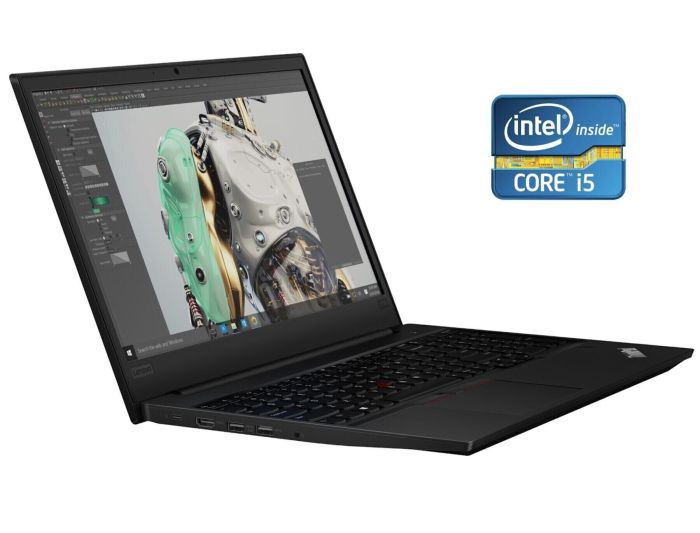 Ноутбук Б-клас Lenovo ThinkPad E590 / 15.6" (1920x1080) IPS / Intel Core i5-8265U (4 (8) ядра по 1.6 - 3.9 GHz) / 16 GB DDR4 / 256 GB SSD M.2 / Intel UHD Graphics 620 / WebCam / Win 10 Pro б/в - зображення 1