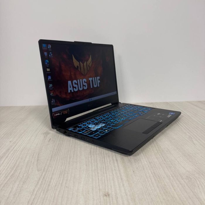 Ігровий ноутбук Asus TUF Gaming F15 FX506HCB / 15,6" (1920x1080) IPS / Intel Core i5-11400H (6 (12) ядер по 4,5 ГГц) / 16 ГБ DDR4 / 512 ГБ SSD M.2 NVMe / nVidia GeForce RTX 3050, 4 ГБ GDDR6, 128-біт / Без веб-камери б/в - зображення 6