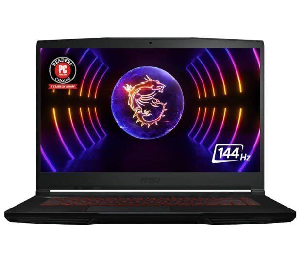 Ігровий ноутбук MSI GF63 Thin 12VF-402NEU / 15.6" (1920x1080) IPS / Intel Core i5-12450H (8 (12) ядер по 3,3 - 4,4 ГГц) / 16 ГБ DDR4 / 960 ГБ SSD / nVidia GeForce RTX 4060, 8 ГБ GDDR6, 128-bit / WebCam б/в - зображення 2
