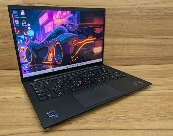 Ультрабук Lenovo ThinkPad X1 Carbon Gen9 / 14" (1920x1080) IPS / Intel Core i7-1185G7 (4 (8) ядра по 3.0 - 4.8 GHz) / 16 GB DDR4 / 512 GB SSD / Intel Iris Xe Graphics / WebCam / Windows 11 б/в - зображення 4