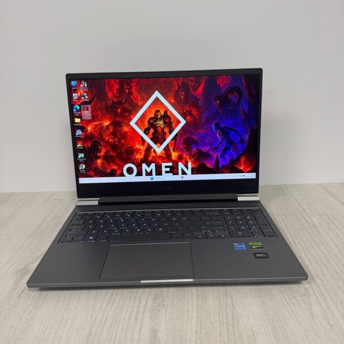 Ігровий ноутбук HP Omen 16-ae0001nr / 16.1" (1920x1080) IPS / Intel Core i7-14700HX (20 (28) ядер по 1,5 - 5,5 ГГц) / 16 ГБ DDR5 / 512 ГБ SSD / nVidia GeForce RTX 4070, 8 ГБ GDDR6, 128-bit / WebCam б/в - зображення 2