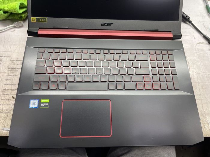 Ігровий ноутбук Б-класу Acer Nitro 5 AN517-51-571H / 17,3" (1920x1080) IPS / Intel Core i5-9300H (4 (8) ядра по 2,4 - 4,1 ГГц) / 16 ГБ DDR4 / 480 ГБ SSD / nVidia GeForce GTX 1650, 4 ГБ GDDR5, 128-біт / WebCam б/в - зображення 7