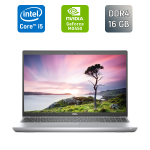 Ноутбук Dell Latitude 5521 / 15.6" (1920x1080) IPS / Intel Core i5-11500H (6 (12) ядер по 2.4 - 4.6 GHz) / 16 GB DDR4 / 256 GB SSD / nVidia GeForce MX450, 2 GB GDDR5, 64-bit / WebCam / TouchID б/в