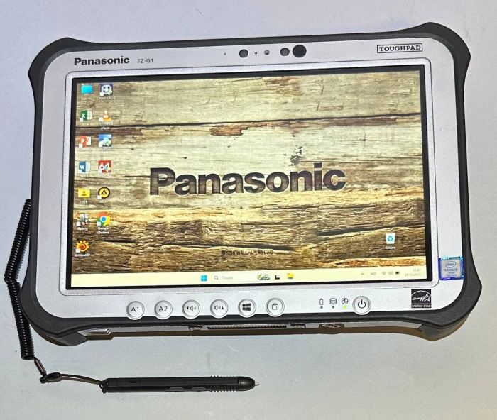Захищений планшет Panasonic Toughpad FZ-G1 / 10,1" (1920x1200) IPS Touch / Intel Core i5-7300U (2 (4) ядра по 2,6 - 3,5 ГГц) / 8 ГБ DDR3 / 256 ГБ SSD / Intel HD Graphics 620 / WebCam б/в - зображення 8