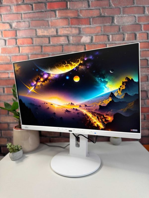 Монітор Fujitsu P24-9T / 24" (1920x1080) IPS / VGA, HDMI, DisplayPort, USB-Type-C, USB-Hub, Audio / Вбудовані колонки 2x 2W / VESA 100x100 б/в - зображення 6
