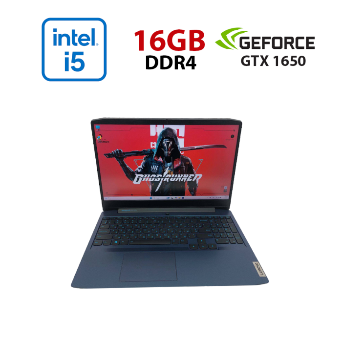 Ігровий ноутбук Lenovo IdeaPad Gaming 3 15IMH05 / 15.6" (1920x1080) IPS / Intel Core i5-10300H (4 (8) ядра по 2,5 - 4,5 ГГц) / 8 ГБ DDR4 / 512 ГБ SSD / nVidia GeForce GTX 1650, 4 ГБ GDDR5, 128-bit / WebCam / HDMI б/в - зображення 1