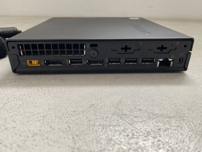 Неттоп Lenovo ThinkCentre M910q Tiny USFF / Intel Core i5-7500T (4 ядра по 2.7 - 3.3 GHz) / 8 GB DDR4 / 128 GB SSD / Intel HD Graphics 630 б/в - зображення 3