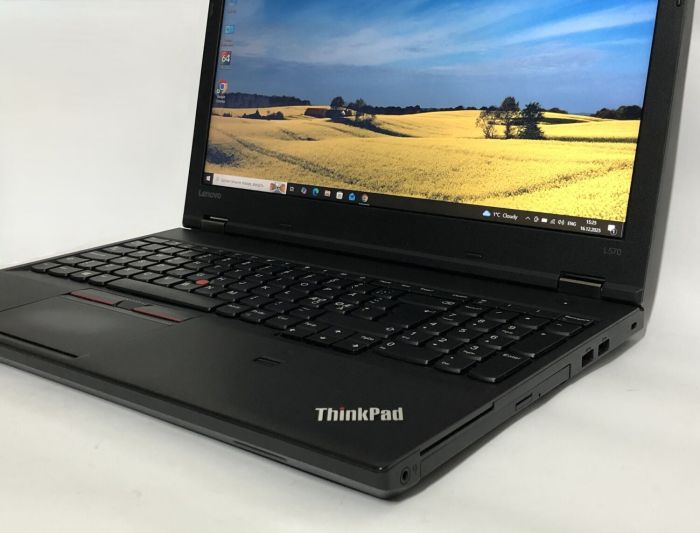 Ноутбук Б-клас Lenovo ThinkPad L570 / 15.6" (1920x1080) TN / Intel Core i5-7200U (2 (4) ядра по 2.5 - 3.1 GHz) / 8 GB DDR4 / 128 GB SSD / Intel HD Graphics 620 / WebCam / DVD-ROM / Win 10 Pro б/в - зображення 9