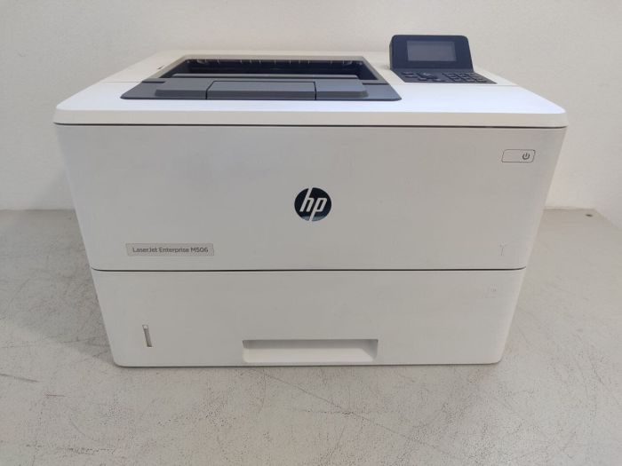 Принтер HP LaserJet Enterprise M506 / Лазерний монохромний друк / 1200x1200 dpi / A4 / 43 стор/хв / USB 2.0, Ethernet / Дуплекс б/в - изображение 2