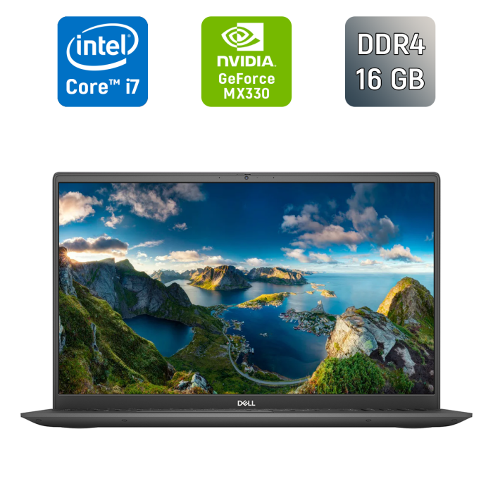 Ноутбук Б-клас Dell Vostro 5502 / 15.6" (1920x1080) IPS / Intel Core i7-1165G7 (4 (8) ядра по 2.8 - 4.7 GHz) / 16 GB DDR4 / 512 GB SSD / nVidia GeForce MX330, 2 GB GDDR5, 64-bit / WebCam / TouchID / Windows 11 б/в - изображение 1