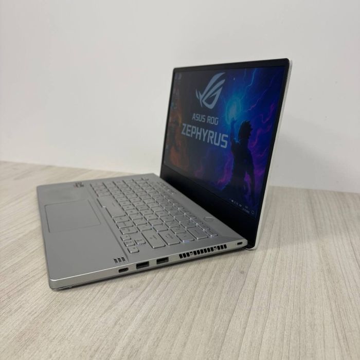 Ігровий ультрабук Б-класу Asus ROG Zephyrus G14 GA401IV / 14" (1920x1080) IPS / AMD Ryzen 9 4900HS (8 (16) ядер по 3,0 - 4,3 ГГц) / 16 ГБ DDR4 / 1000 ГБ SSD NVMe / nVidia GeForce RTX 2060 Max-Q, 6 ГБ GDDR6, 192-біт б/в - зображення 7