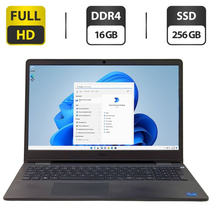 Ноутбук Б-клас Dell Vostro 3500 / 15.6" (1920x1080) IPS / Intel Core i5-1135G7 (4 (8) ядра по 2.4 - 4.2 GHz) / 16 GB DDR4 / 256 GB SSD / Intel Iris Xe Graphics / WebCam / Windows 11 Pro б/в - зображення 1