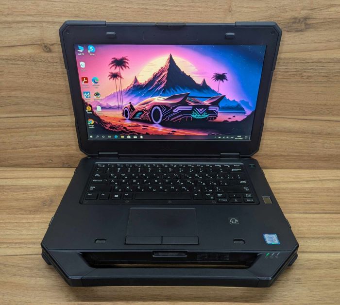 Захищений ноутбук Dell Latitude 14 Rugged 5414 / 14" (1920x1080) IPS Touch / Intel Core i5-6300U (2 (4) ядра по 2,4 - 3,0 ГГц) / 8 ГБ DDR4 / 240 ГБ SSD / Intel HD Graphics 520 / HDMI / VGA / Windows 10 б/в - зображення 2