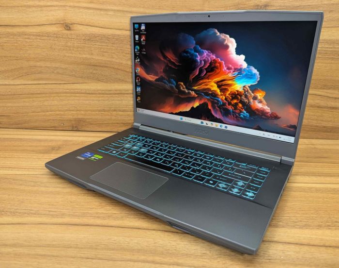 Ігровий ноутбук MSI Thin 15 B12v6 / 15,6" (1920x1080) IPS / Intel Core i7-12650H (10 (16) ядер по 3,5 - 4,7 ГГц) / 16 ГБ DDR4 / 512 ГБ SSD / nVidia GeForce RTX 4050, 6 ГБ GDDR6, 96-біт / Веб-камера / Windows 11 б/в - зображення 5