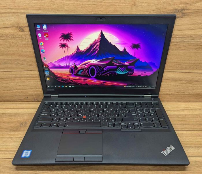 Мобільна робоча станція Б-класу Lenovo ThinkPad P52 / 15.6" (1920x1080) IPS / Intel Xeon E-2176M (6 (12) ядер по 2,7 - 4,4 ГГц) / 32 ГБ DDR4 / 512 ГБ SSD / nVidia Quadro P2000, 4 ГБ GDDR5, 128-біт / Fingerprint / WebCam / Windows 10 б/в - зображення 2