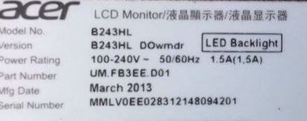 Комплект ПК: комп'ютер HP EliteDesk 800 G2 Tower / Intel Core i5-6500 (4 ядра по 3,2 - 3,6 ГГц) / 16 ГБ DDR4 / 240 ГБ SSD / nVidia GeForce GT 740, 4 ГБ GDDR3, 128-біт / Windows 11 Pro + Монітор Б-клас Acer B243HL / 24" (1920x1080) TN б/в - зображення 10
