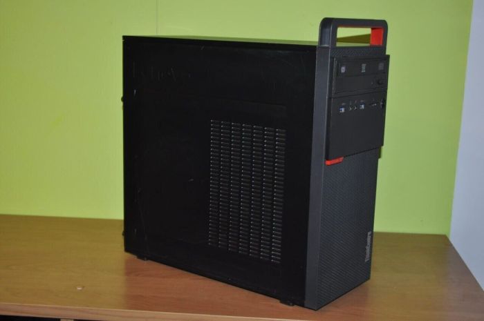 Комп'ютер Lenovo ThinkCentre M700 Tower / Intel Core i5-6400 (4 ядра по 3,7 - 3,3 ГГц) / 8 ГБ DDR4 / 120 ГБ SSD / Intel HD Graphics 530 / DVD-ROM / Windows 11 Pro б/в - зображення 5