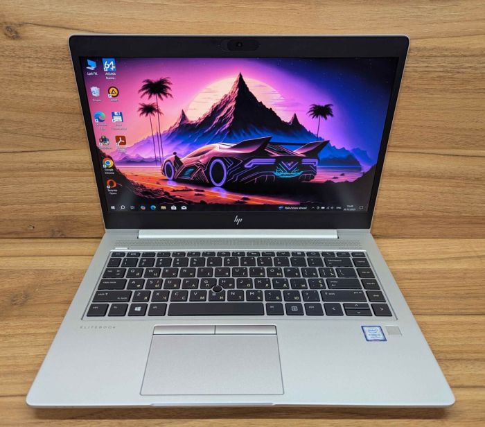 Ультрабук HP EliteBook 840 G6 / 14" (1920x1080) IPS / Intel Core i5-8265U (4 (8) ядра по 1.6 - 3.9 GHz) / 8 GB DDR4 / 240 GB SSD / Intel UHD Graphics 620 / WebCam / TouchID / Windows 10 б/в - зображення 2