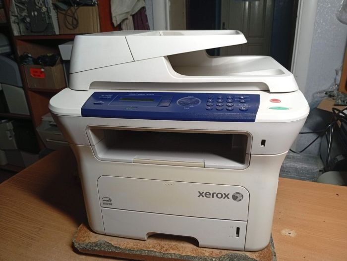 МФУ Xerox WorkCentre 3220DN / Лазерний монохромний друк / 1200x1200 dpi / 28 стр./хв / A4 / USB 2.0, Ethernet / Дуплекс б/в - зображення 3