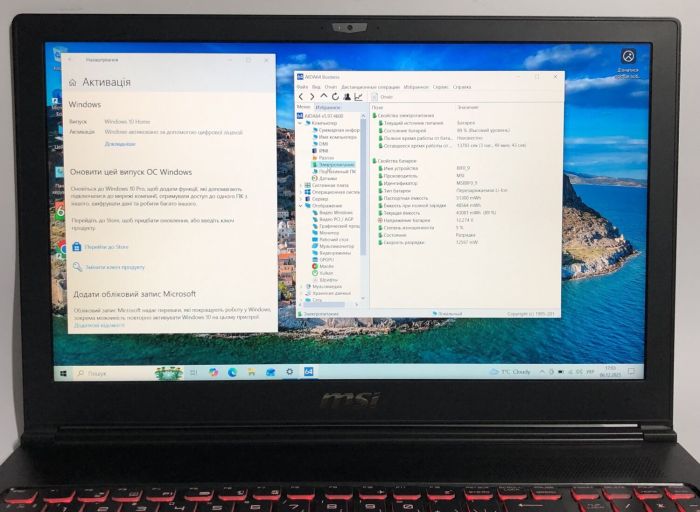 Ігровий ноутбук MSI GS63VR 7RG Stealth Pro / 15,6" (1920x1080) TN / Intel Core i7-7700HQ (4 (8) ядра по 2,8 - 3,8 ГГц) / 32 ГБ DDR4 / 512 ГБ SSD + 1000 ГБ HDD / nVidia GeForce GTX 1070 Max-Q, 8 ГБ GDDR5, 256-біт / WebCam / Win 10 Home б/в - зображення 10