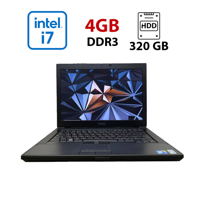 Ноутбук Dell Latitude E6410 / 14" (1440x900) TN / Intel Core i7-640M (2 (4) ядра по 2,8 - 3,46 ГГц) / 4 ГБ DDR3 / 320 ГБ HDD / nVidia NVS 3100M, 512 МБ GDDR3, 64-біт / АКБ не тримає заряд б/в - зображення 1