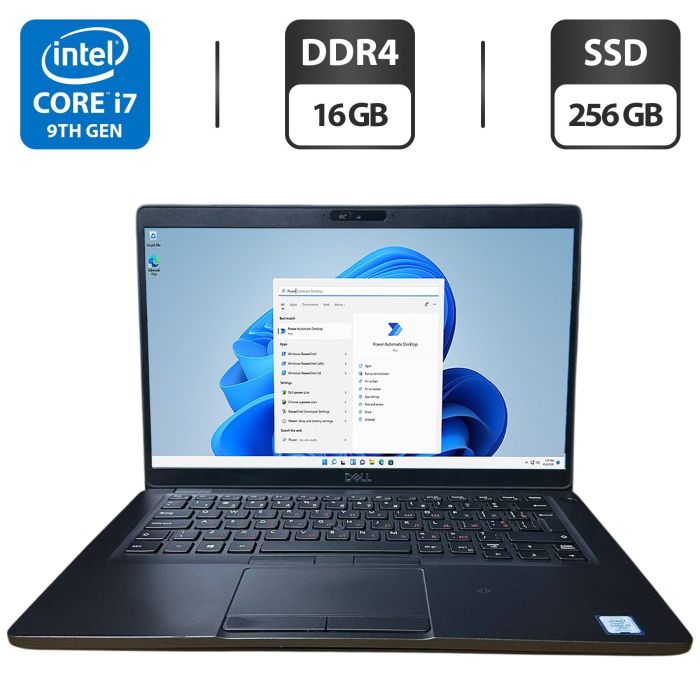 Ноутбук Dell Latitude 5401 / 14" (1920x1080) IPS / Intel Core i7-9750H (6 (12) ядер по 2.6 - 4.5 GHz) / 16 GB DDR4 / 256 GB SSD / Intel UHD Graphics 630 / WebCam б/в - зображення 1