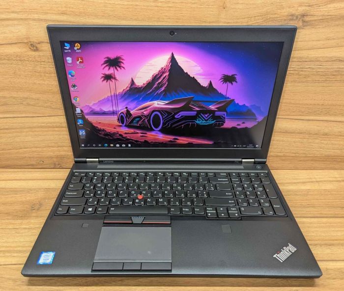 Мобільна робоча станція Lenovo ThinkPad P50 / 15,6" (1920x1080) IPS / Intel Xeon E3-1505M v5 (4 (8) ядра по 2,8 - 3,7 ГГц) / 16 ГБ DDR4 / 512 ГБ SSD / nVidia Quadro M2000M, 4 ГБ GDDR5, 128-біт / WebCam / Fingerprint / Windows 10 б/в - зображення 2